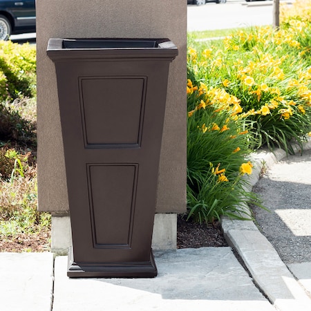 Mayne Fairfield 40in Tall Waste Bin - Espresso 8874-ES